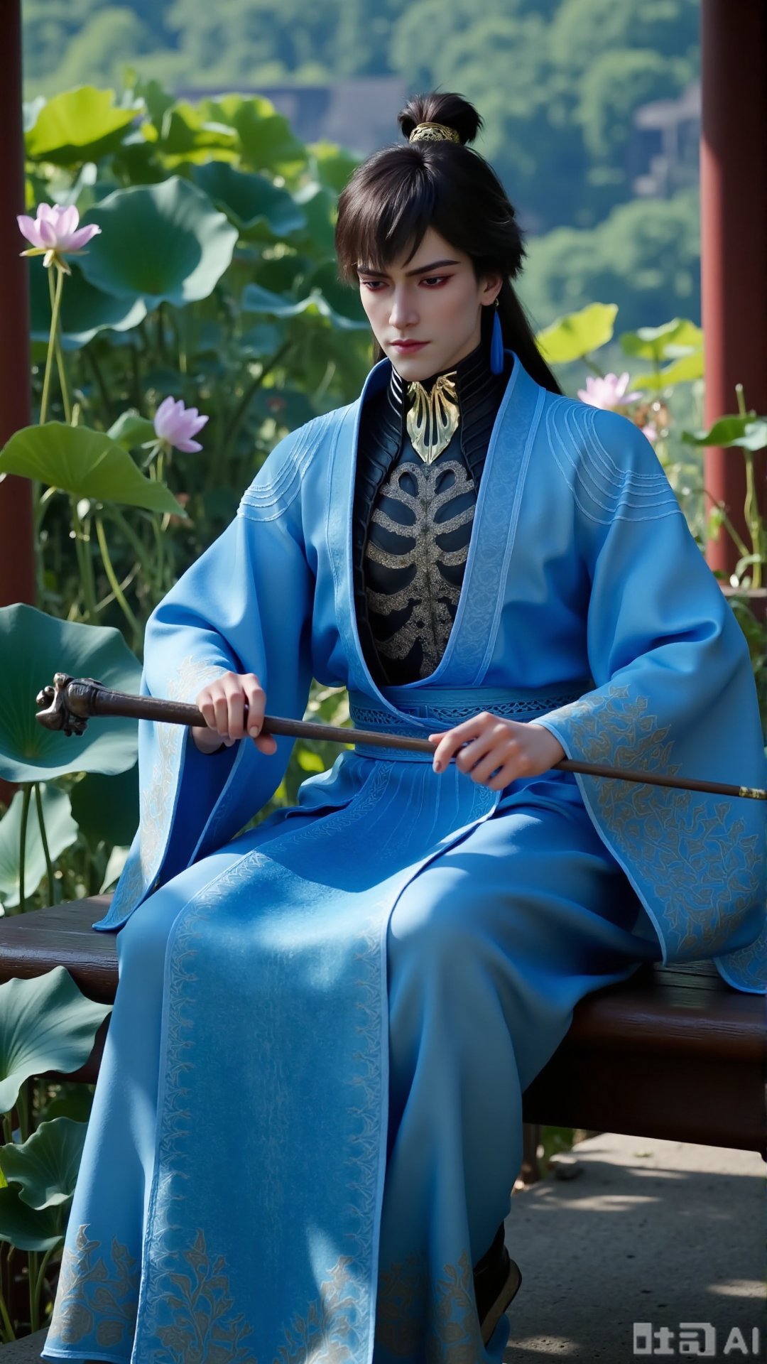 ancient Chinese youth,  tall and slender,  hanfu by OpenArt on Tensor.Art