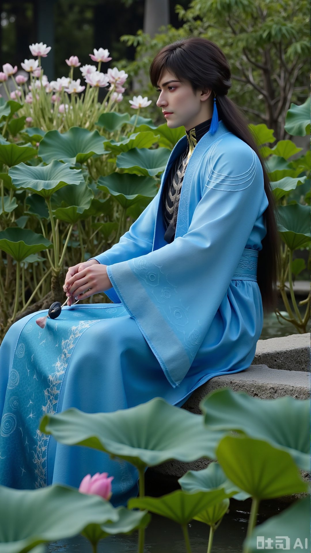 ancient Chinese youth,  tall and slender,  hanfu by OpenArt on Tensor.Art