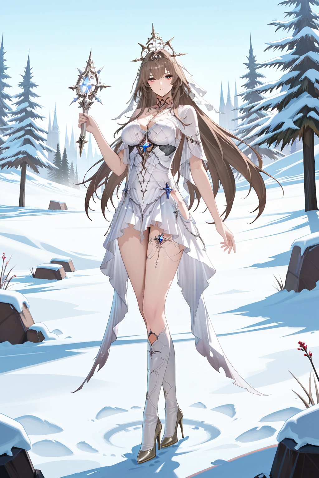 Snow,  Snow,  Thigh exposed by lijia on Tensor.Art
