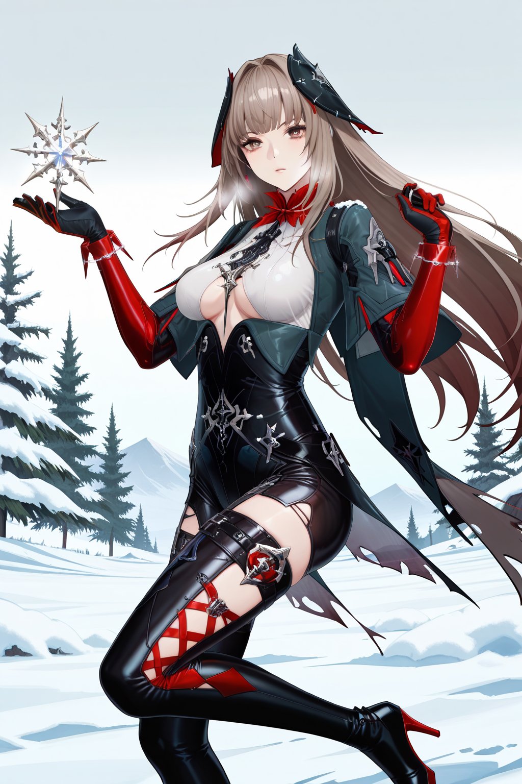 Snow,  Snow,  Thigh exposed by lijia on Tensor.Art