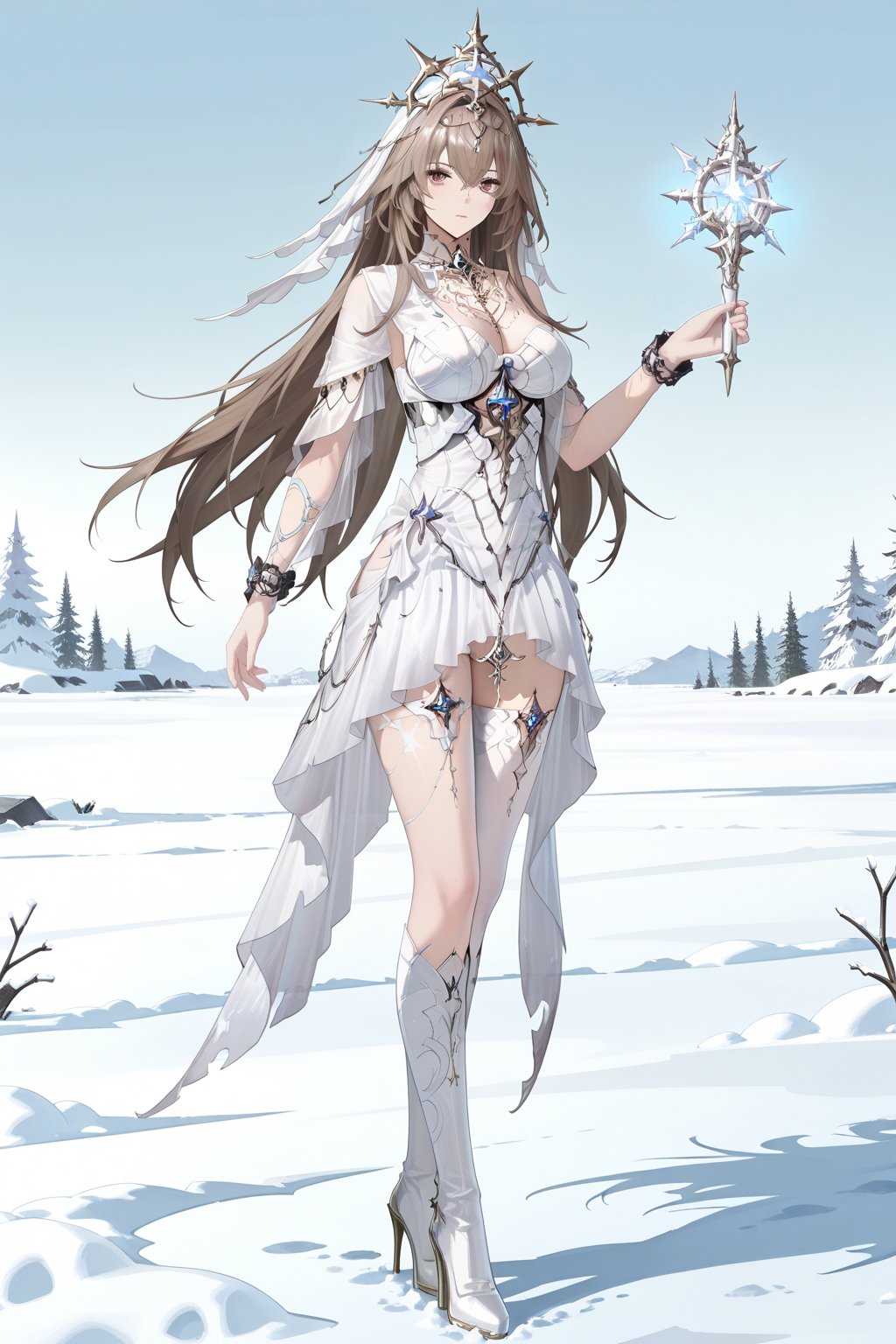 Snow,  Snow,  Thigh exposed by lijia on Tensor.Art