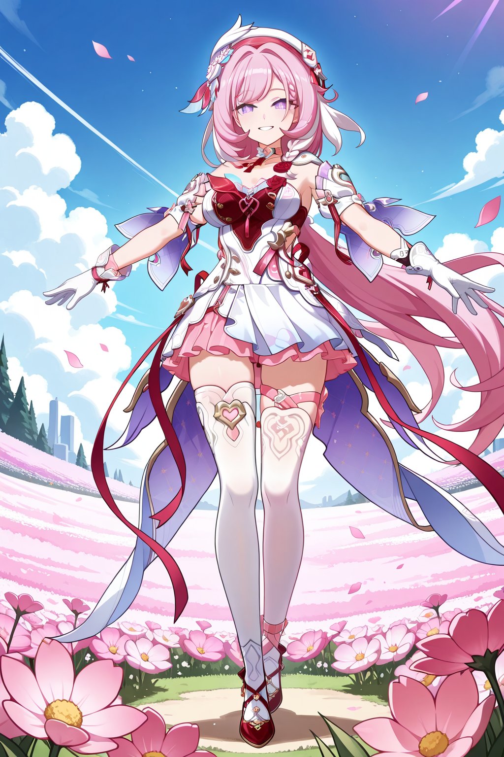 flower field,  flower field,  Thigh exposed by lijia on Tensor.Art