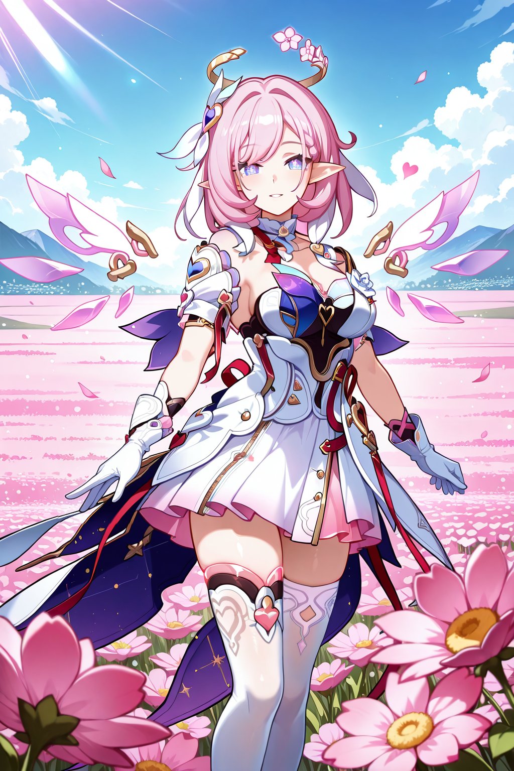 flower field,  flower field,  Thigh exposed by lijia on Tensor.Art