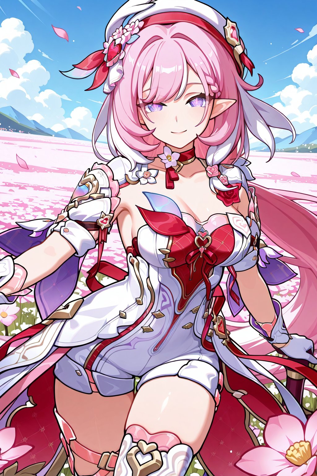 flower field,  flower field,  Thigh exposed by lijia on Tensor.Art