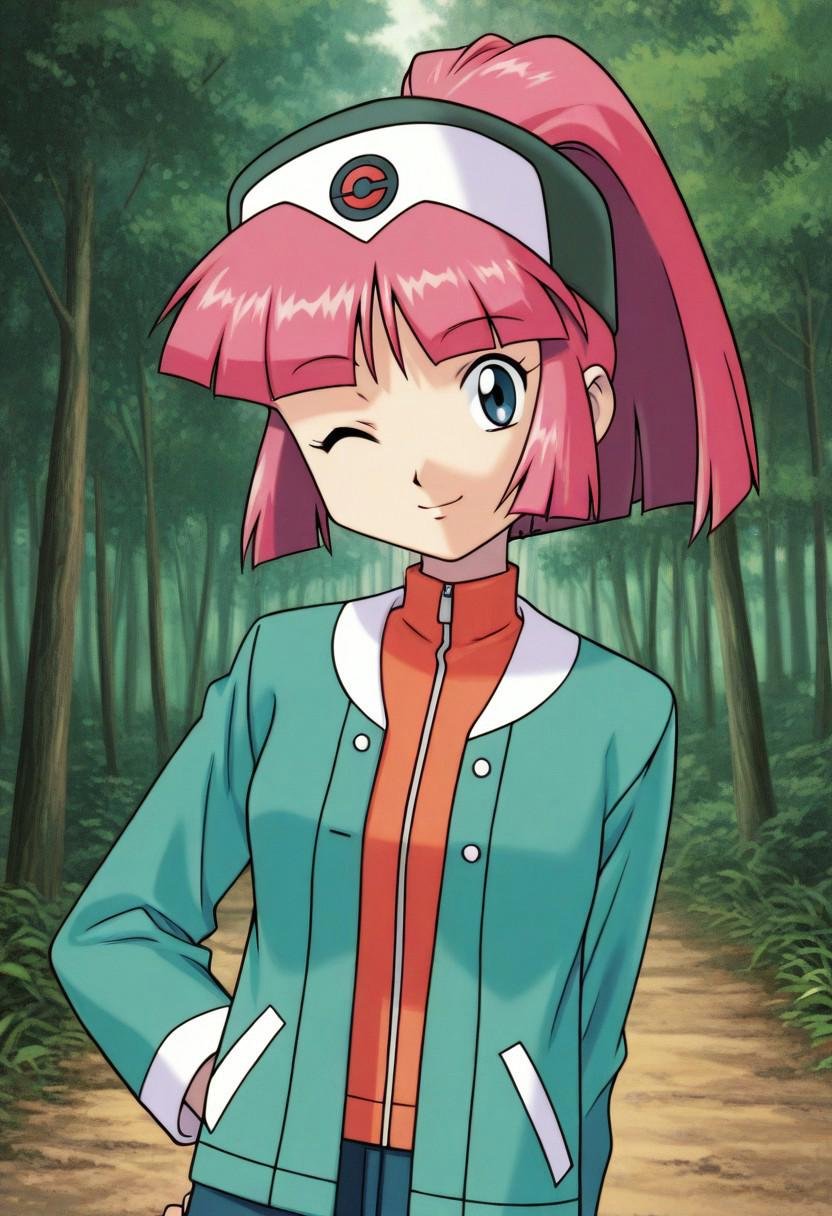 1girl,  solo,  pink hair by Hino on Tensor.Art