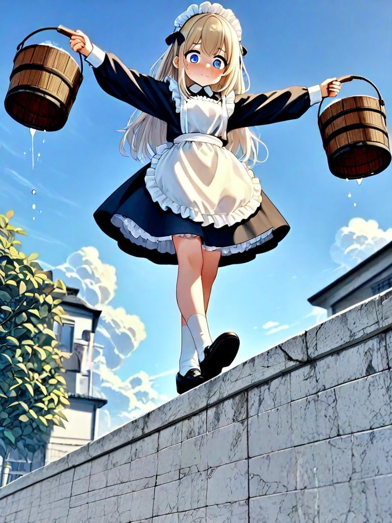 wallwalking,  1girl,  solo by 鬼畫符 on Tensor.Art