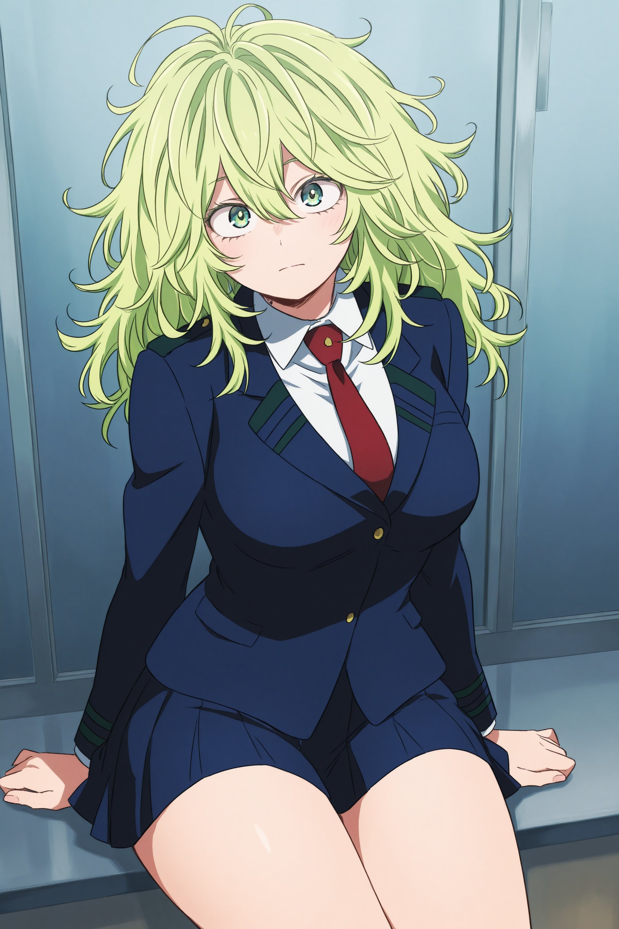 toru hagakure,  breasts,  green hair by AiAnimeDesigns on Tensor.Art