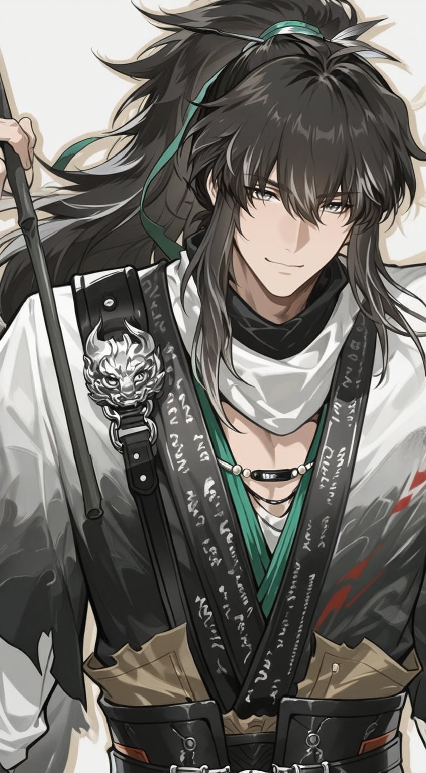 1boy,  solo,  ((flat color)) by 小羽毛 on Tensor.Art