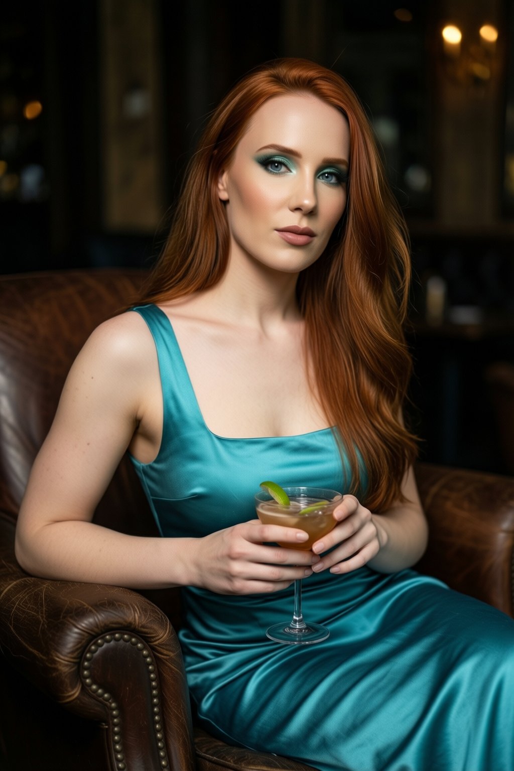 Professional portrait of a young Redhead woman with porcelain skin,  an athletic build,  and long by Antikorper_TA on Tens...