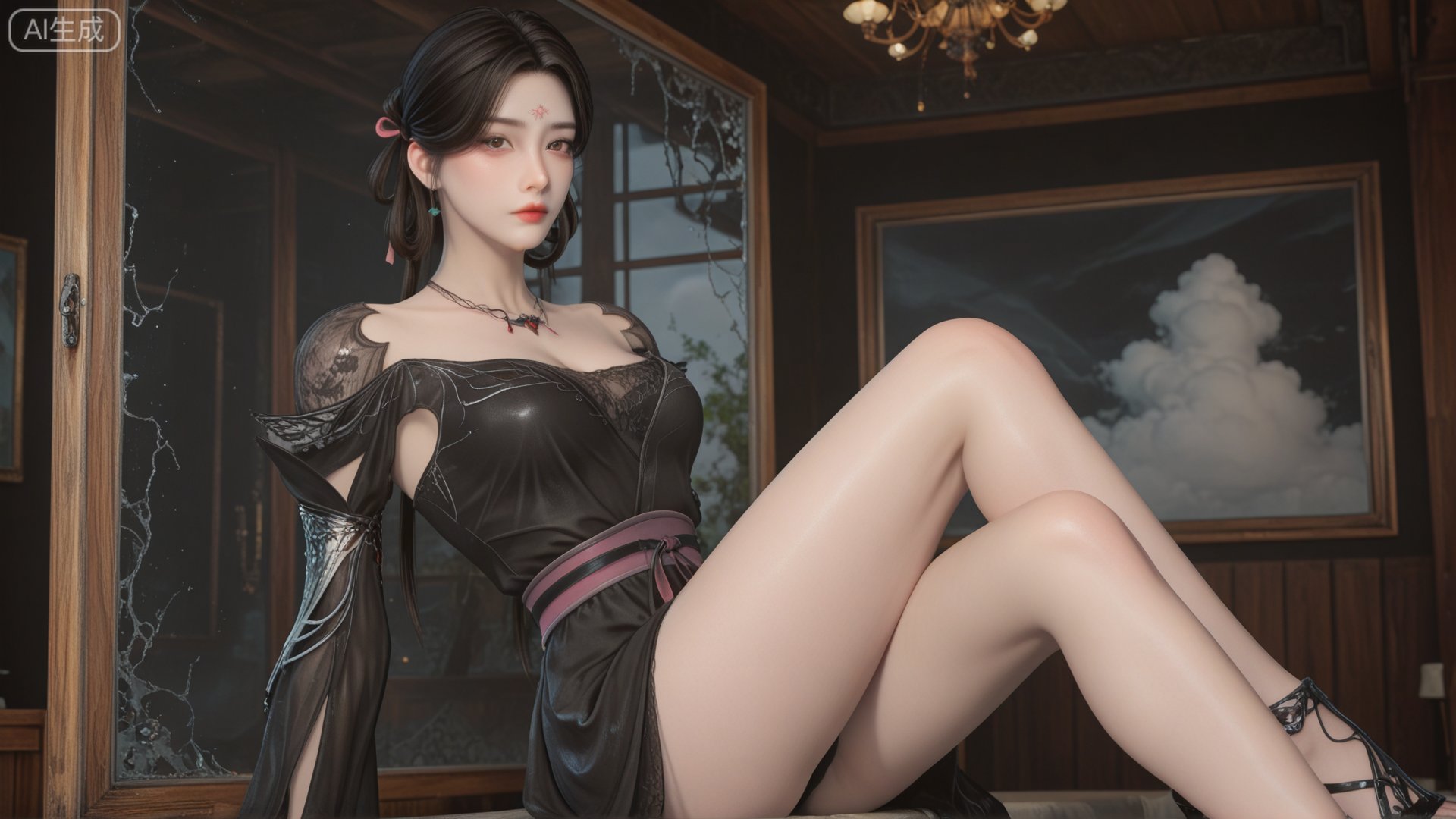 1girl,  jewelry,  earrings by 月恋-❀ on Tensor.Art