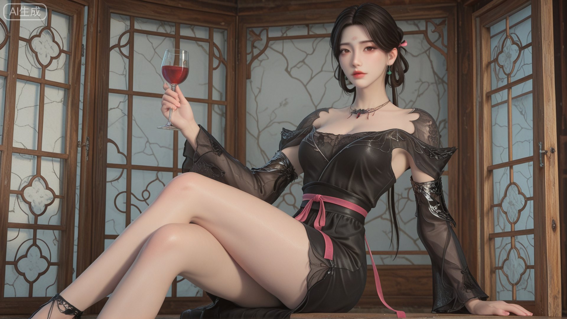 1girl,  jewelry,  earrings by 月恋-❀ on Tensor.Art
