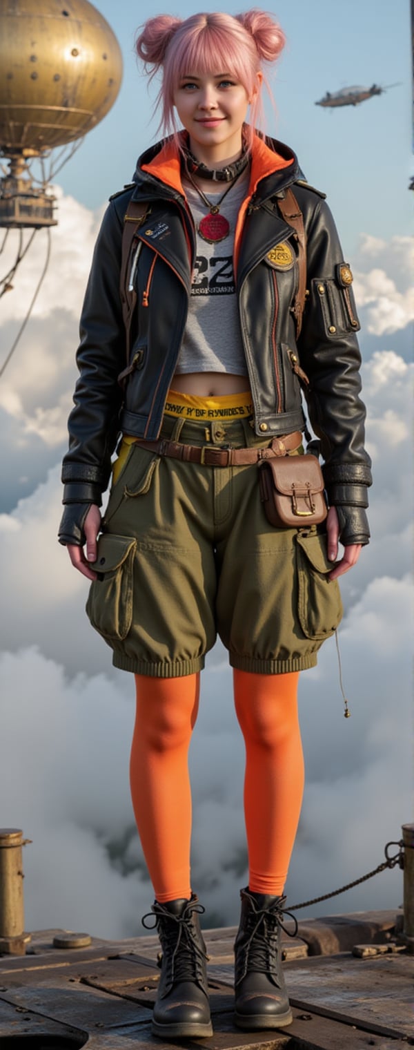 functional fashion,  high-contrast utility design,  vibrant futuristic steampunk aesthetic by Kunjung on Tensor.Art