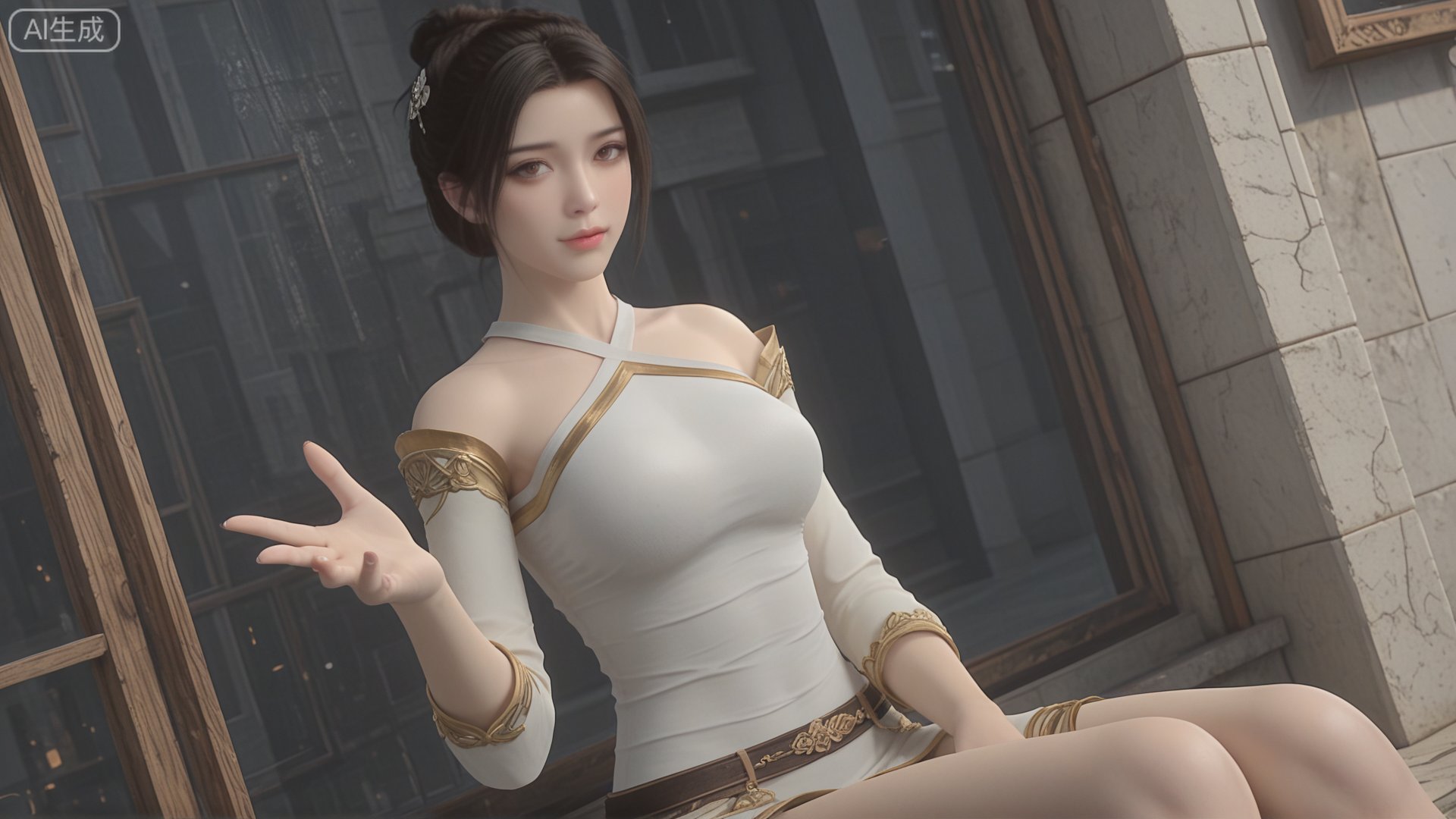class 2 GF3D,  1girl,  SY clothes by 月恋-❀ on Tensor.Art