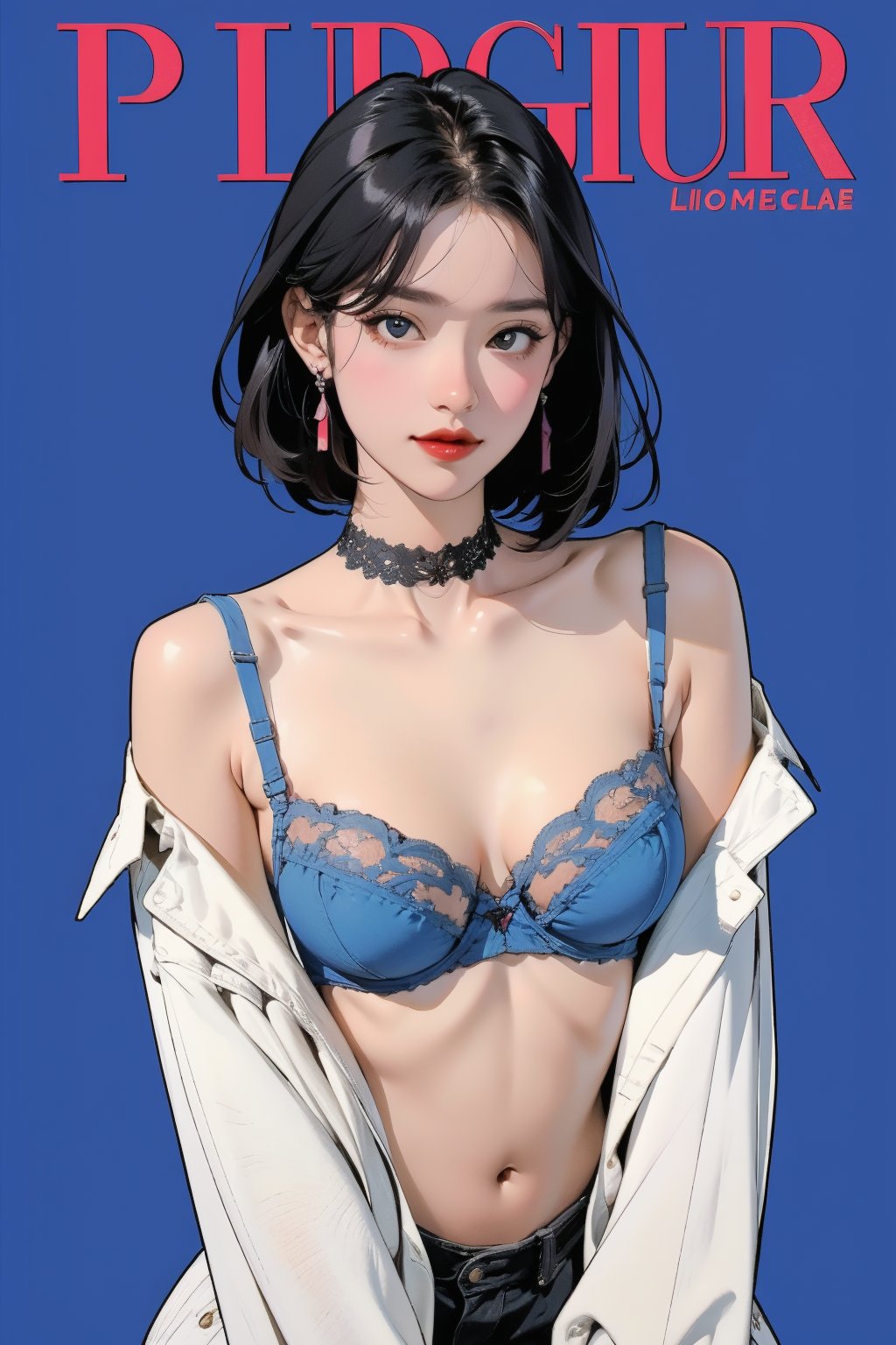 1girl,  thigh up body,  open clothes by LazyAI.creator on Tensor.Art