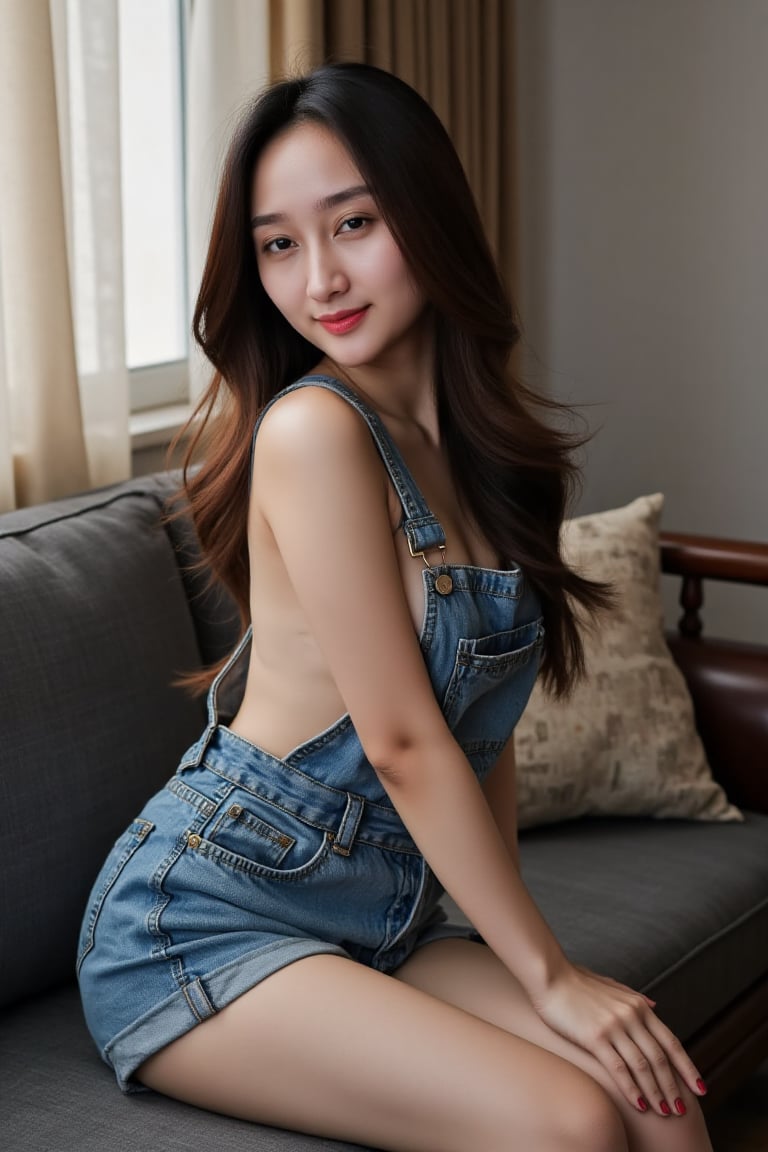 A seductive young indonesian woman,  cinematic photo,  shirtless woman by DSTRAWBERRY on Tensor.Art