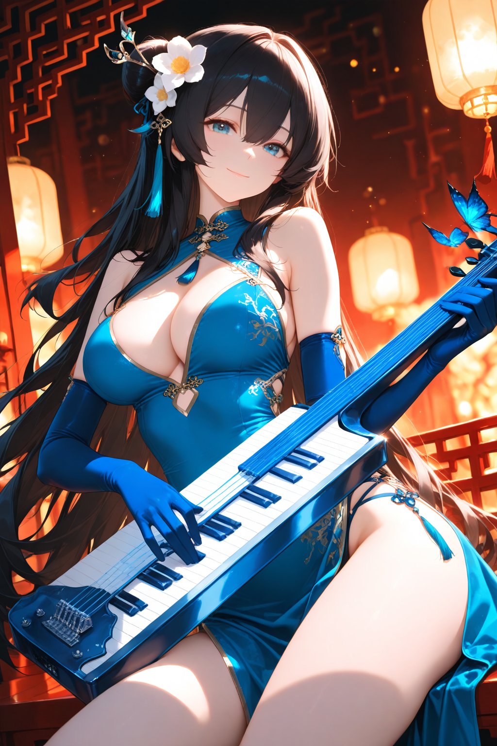 1girl,  solo,  instrument by YUEYUEAI月月AI on Tensor.Art
