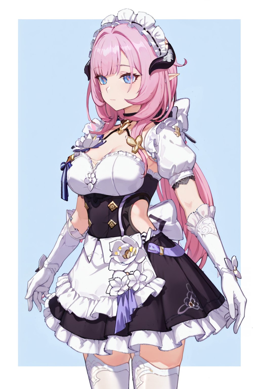 elysia \(honkai impact\),  Elysianp,  clothes: Elysianp maid dress by lijia on Tensor.Art