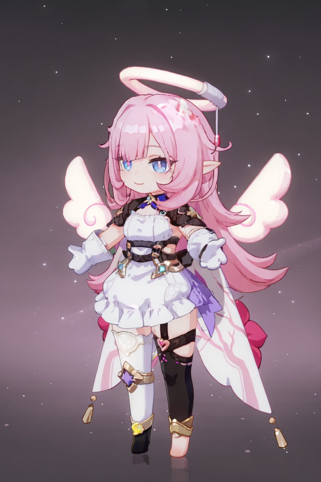elysia \(honkai impact\),  Elysiamini,  clothes: Elysiamini white dress by lijia on Tensor.Art