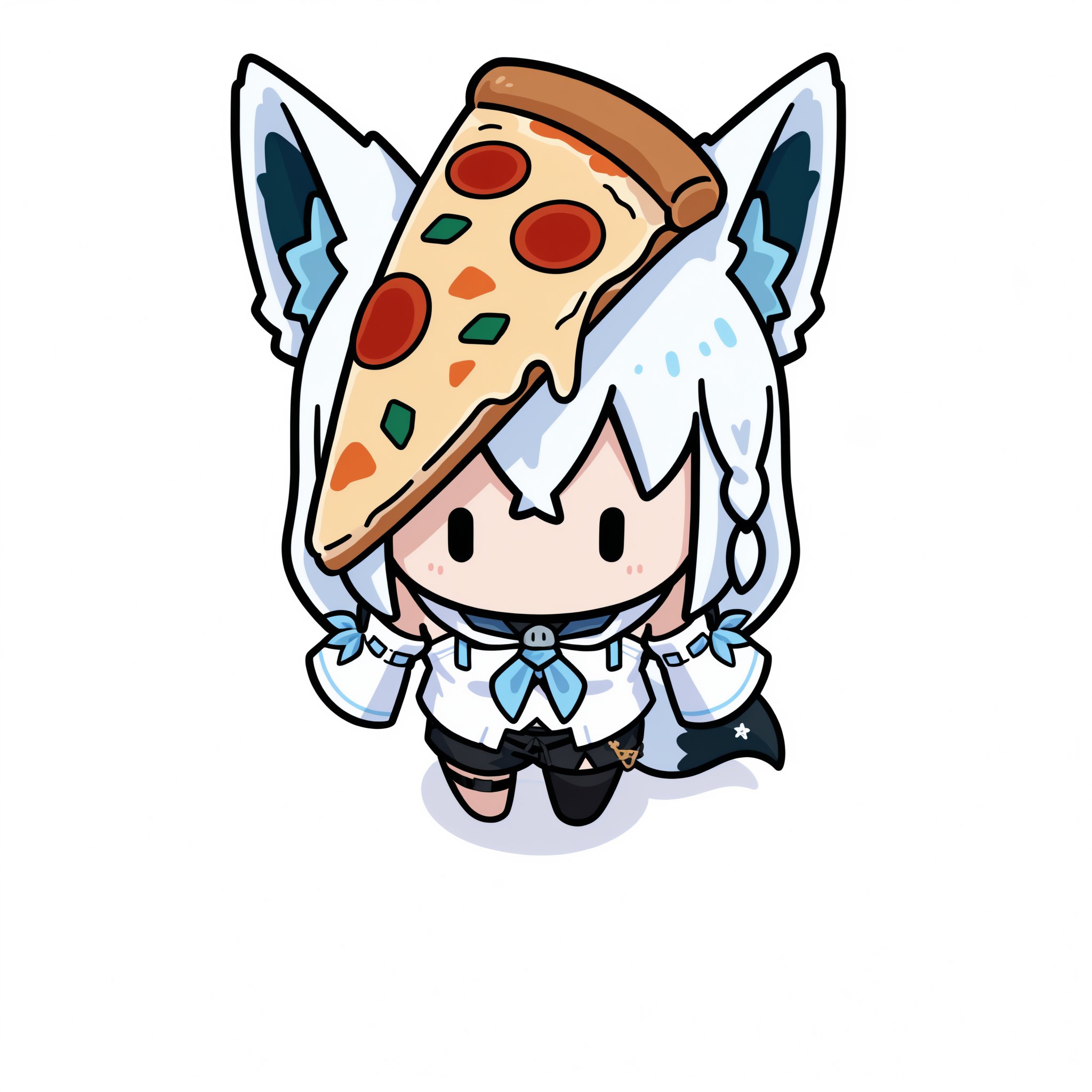 white background,  simple background,  object on head by miniphak on Tensor.Art