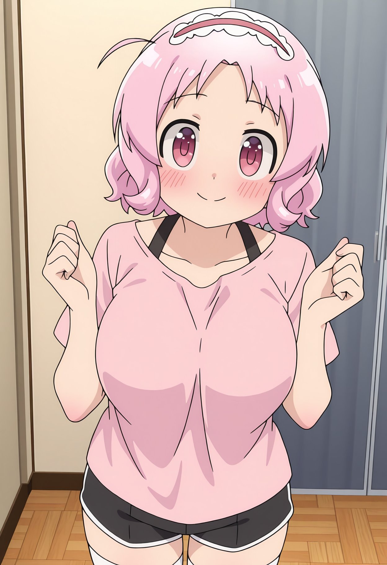 pink shirt,  shirt under shirt,  t-shirt by Elesico on Tensor.Art