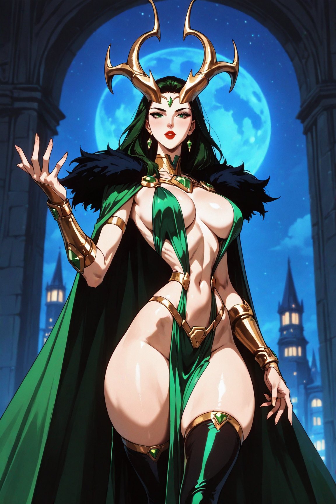 1girl,  lady_loki_(marvel),  horn crown by Keith on Tensor.Art