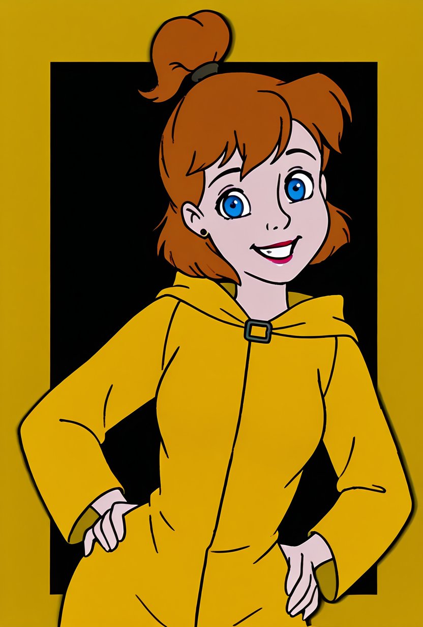smile,  looking at viewer,  hands on hips by xmattar on Tensor.Art
