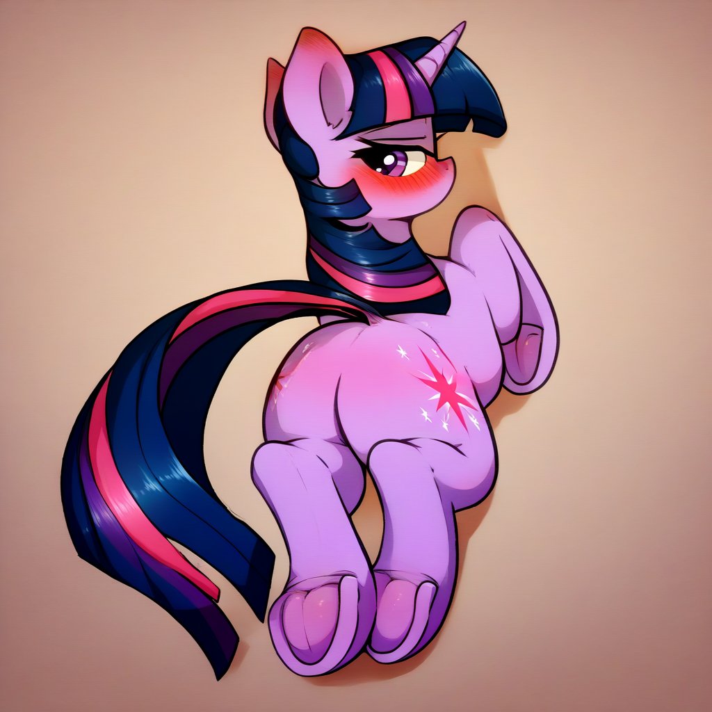 Prompt: score_5_up,  feral,  [Twilight Sparkle] by notre1122 on Tensor.Art