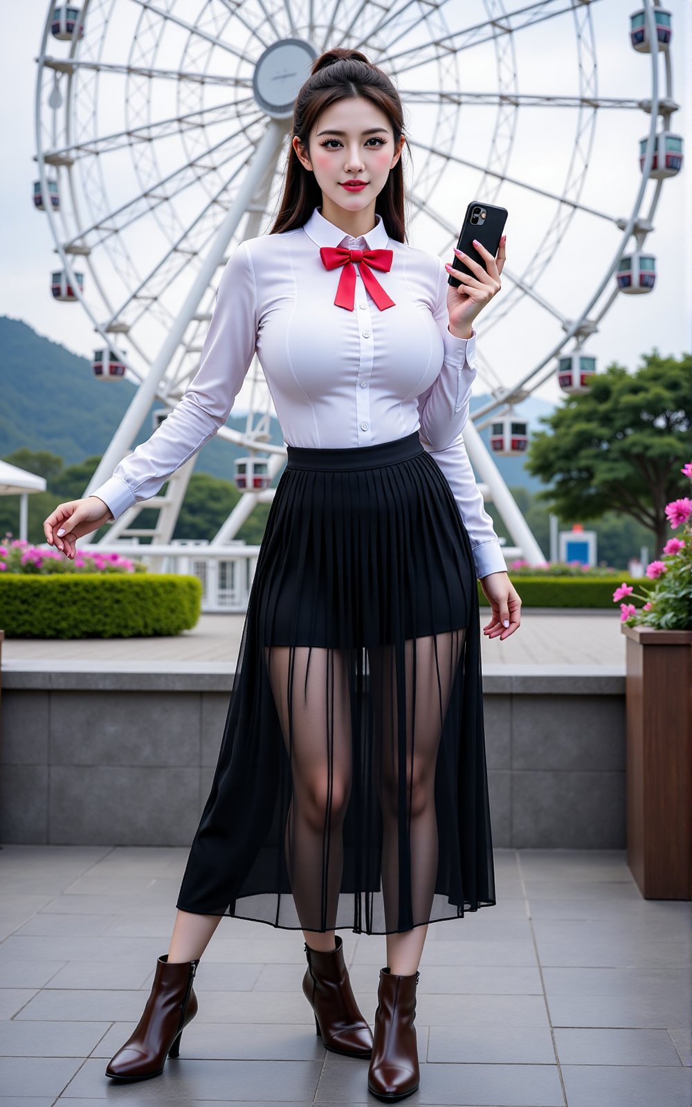 "Korean woman image: Beautiful Korean woman with very large I-cup breasts that seem like they will burst if you touch them...