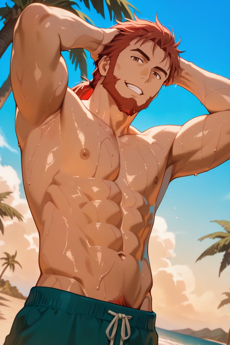 masterpiece,  solo,  muscular by Elf  on Tensor.Art