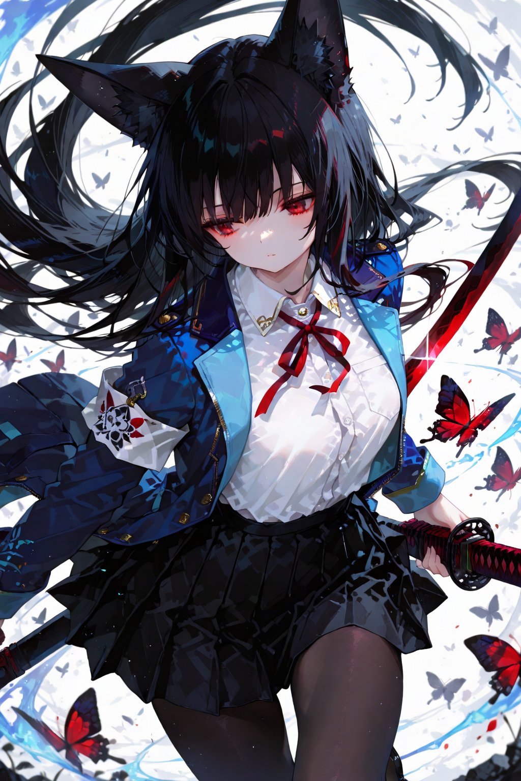 red eyes,  weapon,  sword by 月老板 on Tensor.Art