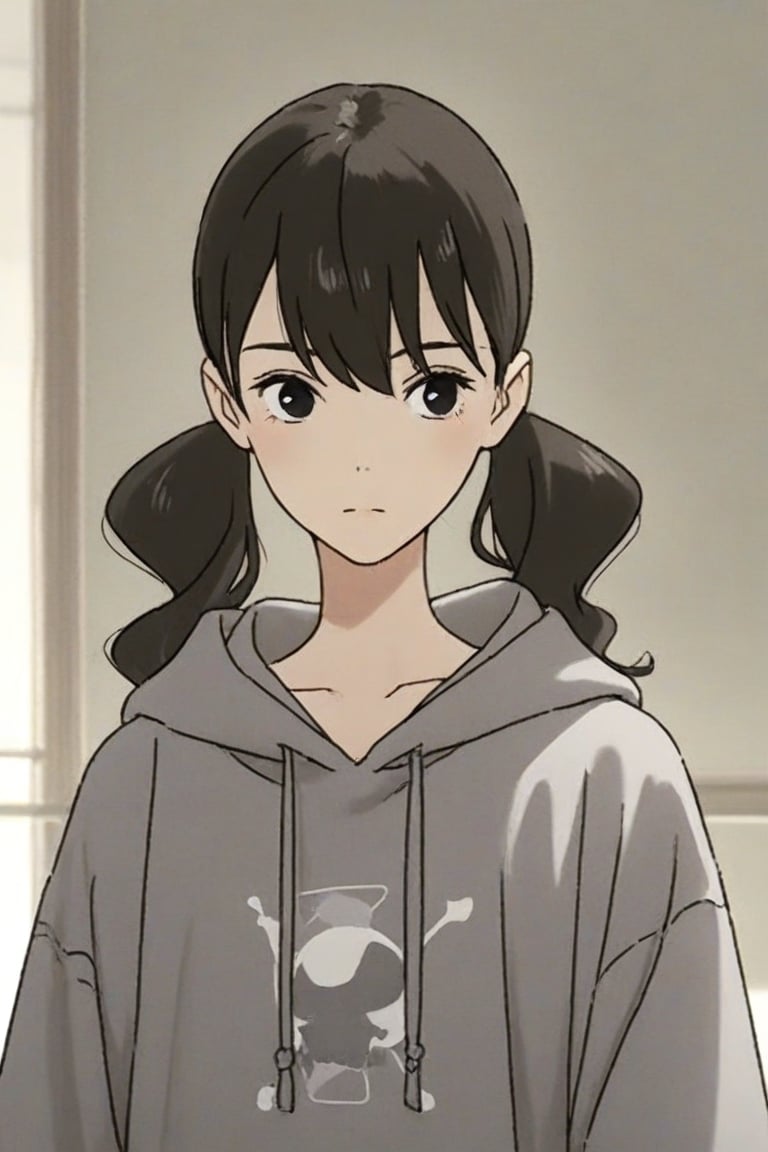 yoko_hinageshi,  yoko_hoodie,  grey hoodie by daretoku-2 on Tensor.Art