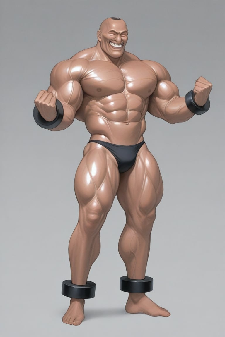 adon_samson,  hyper_muscular_male,  flexing grin by daretoku-2 on Tensor.Art