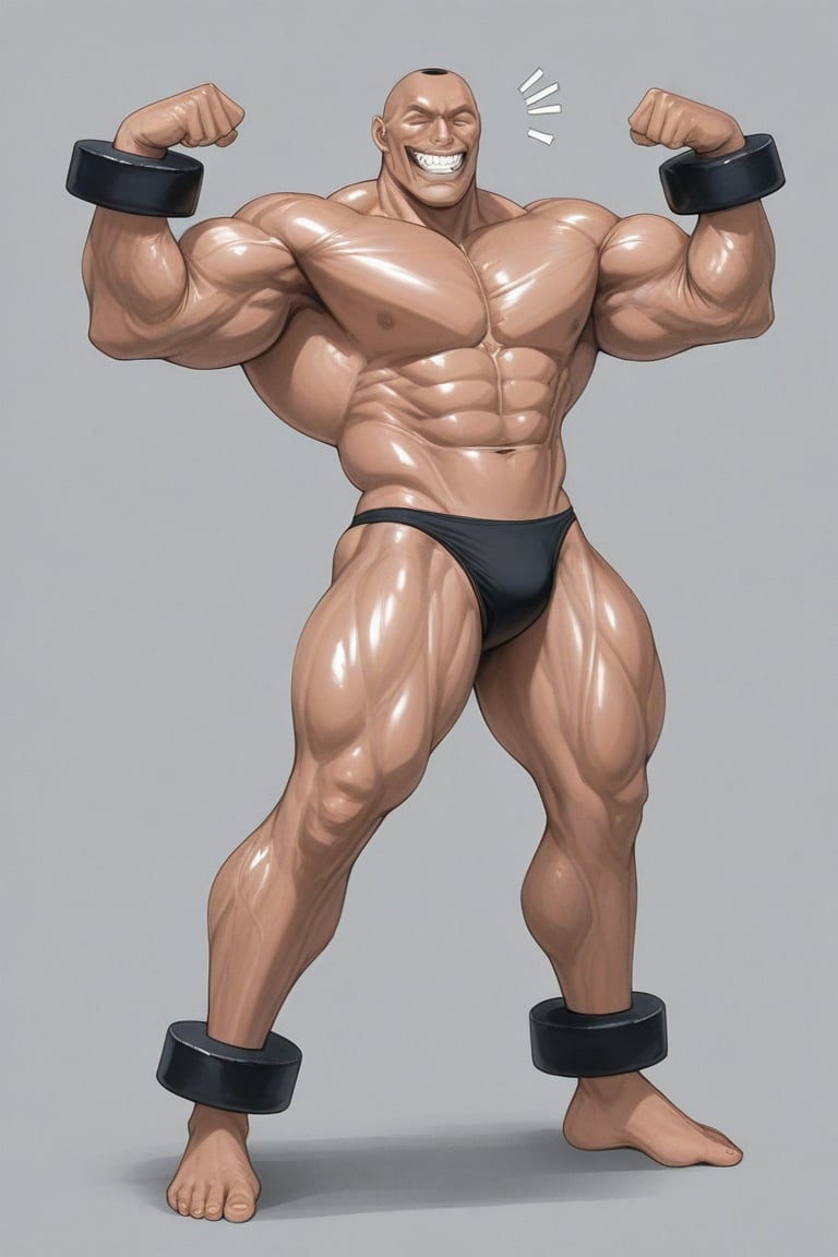 adon_samson,  hyper_muscular_male,  flexing grin by daretoku-2 on Tensor.Art