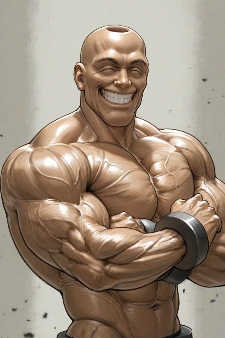 adon_samson,  fair skin,  hyper_muscular_male by daretoku-2 on Tensor.Art