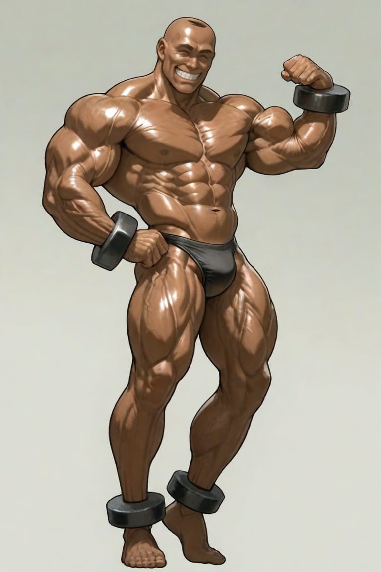 adon_samson,  dark tan,  hyper_muscular_male by daretoku-2 on Tensor.Art
