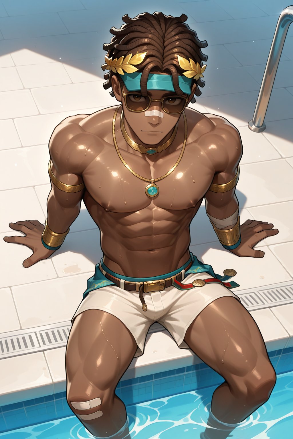 GanjiGupta,  brown hair,  dark skin by benhur2023 on Tensor.Art