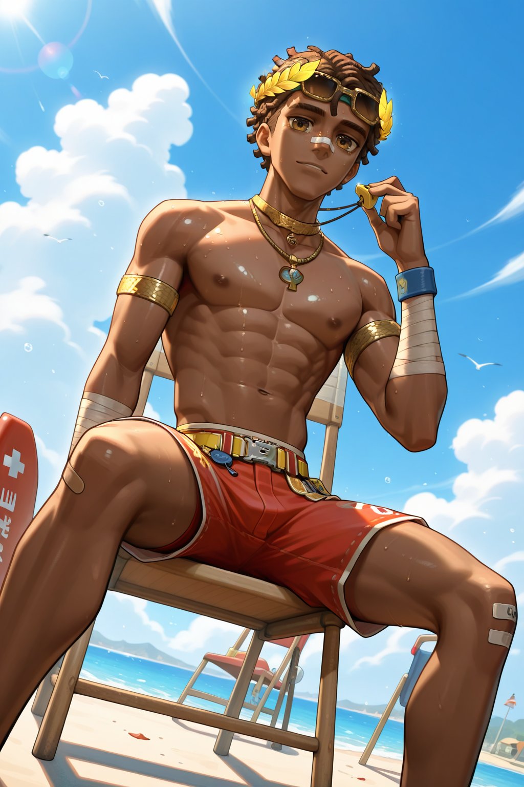 GanjiGupta,  brown hair,  dark skin by benhur2023 on Tensor.Art