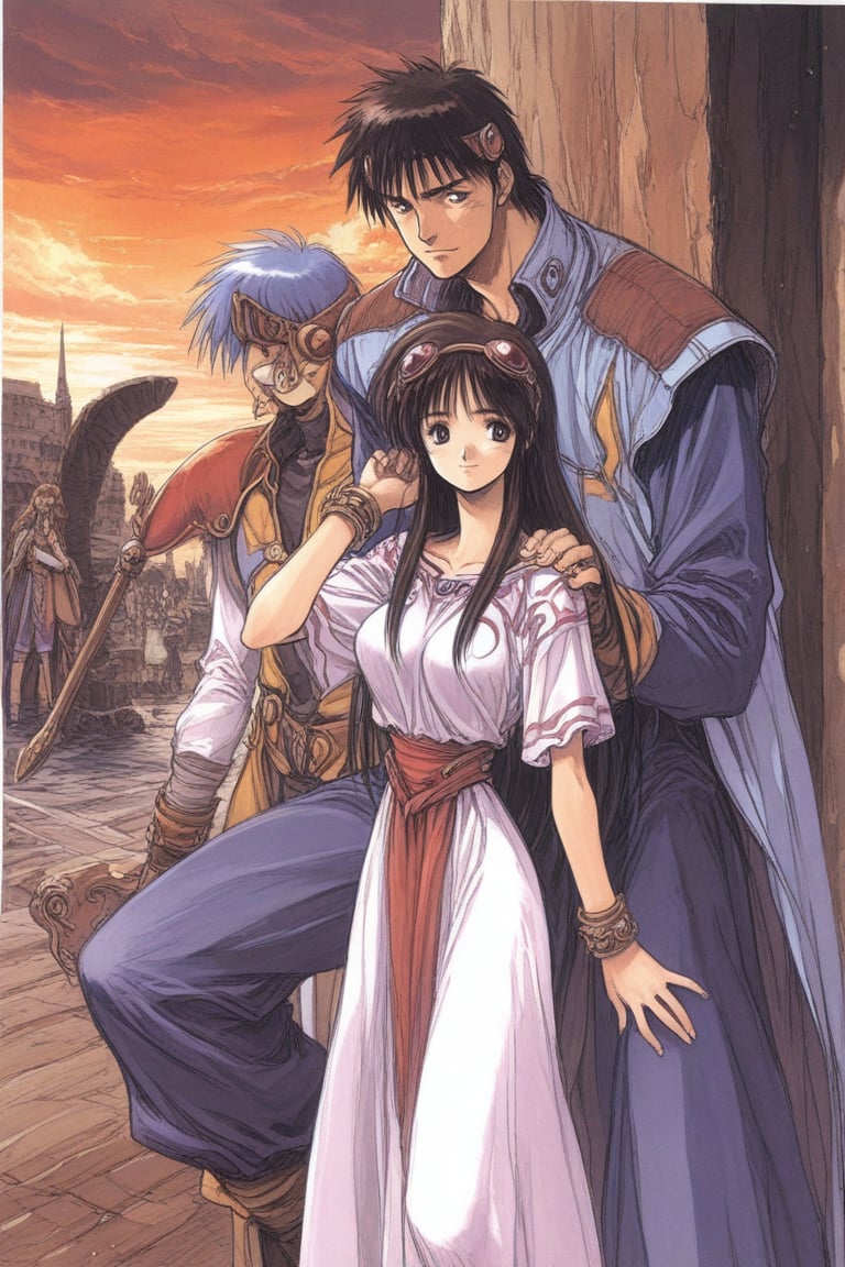 1girl,  1boy,  hataike by daretoku-2 on Tensor.Art