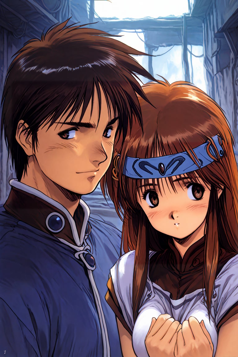 1girl,  1boy,  hataike by daretoku-2 on Tensor.Art