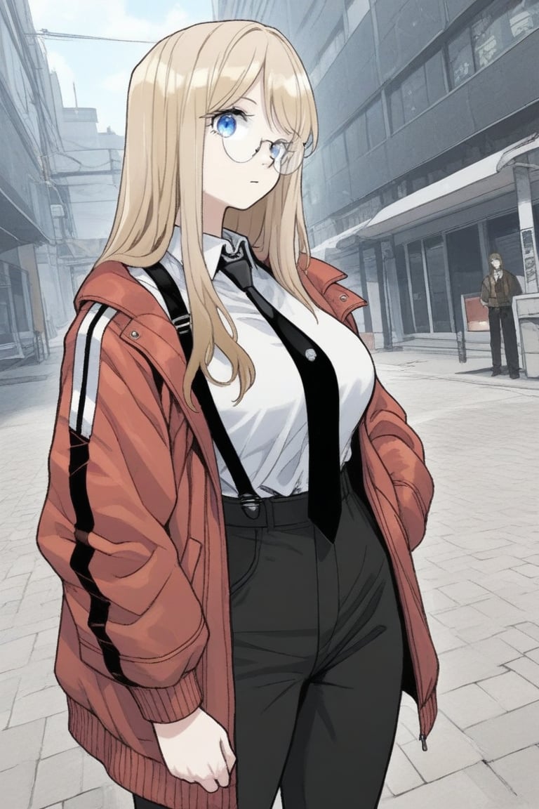 michiru_shiogama,  tall girl,  blonde hair by daretoku-2 on Tensor.Art