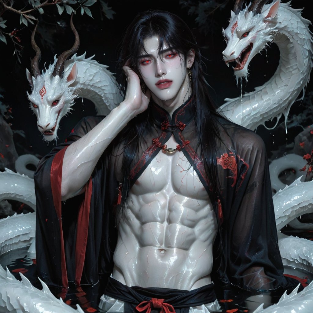 1 man,  a young man with a good figure,  clean skin by RikaRun on Tensor.Art