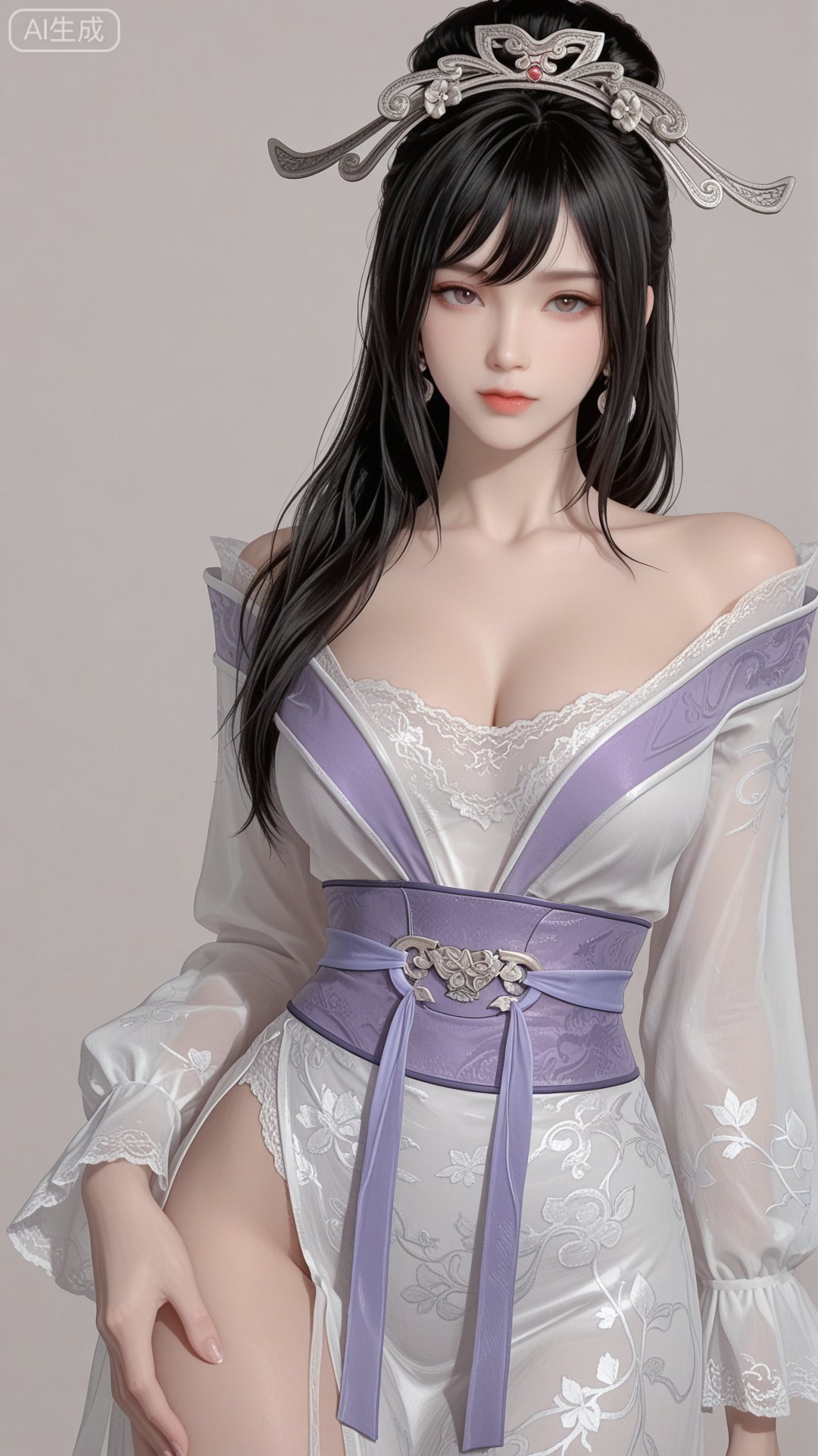 HL clothes,  white shirt,  solo by 月恋-❀ on Tensor.Art