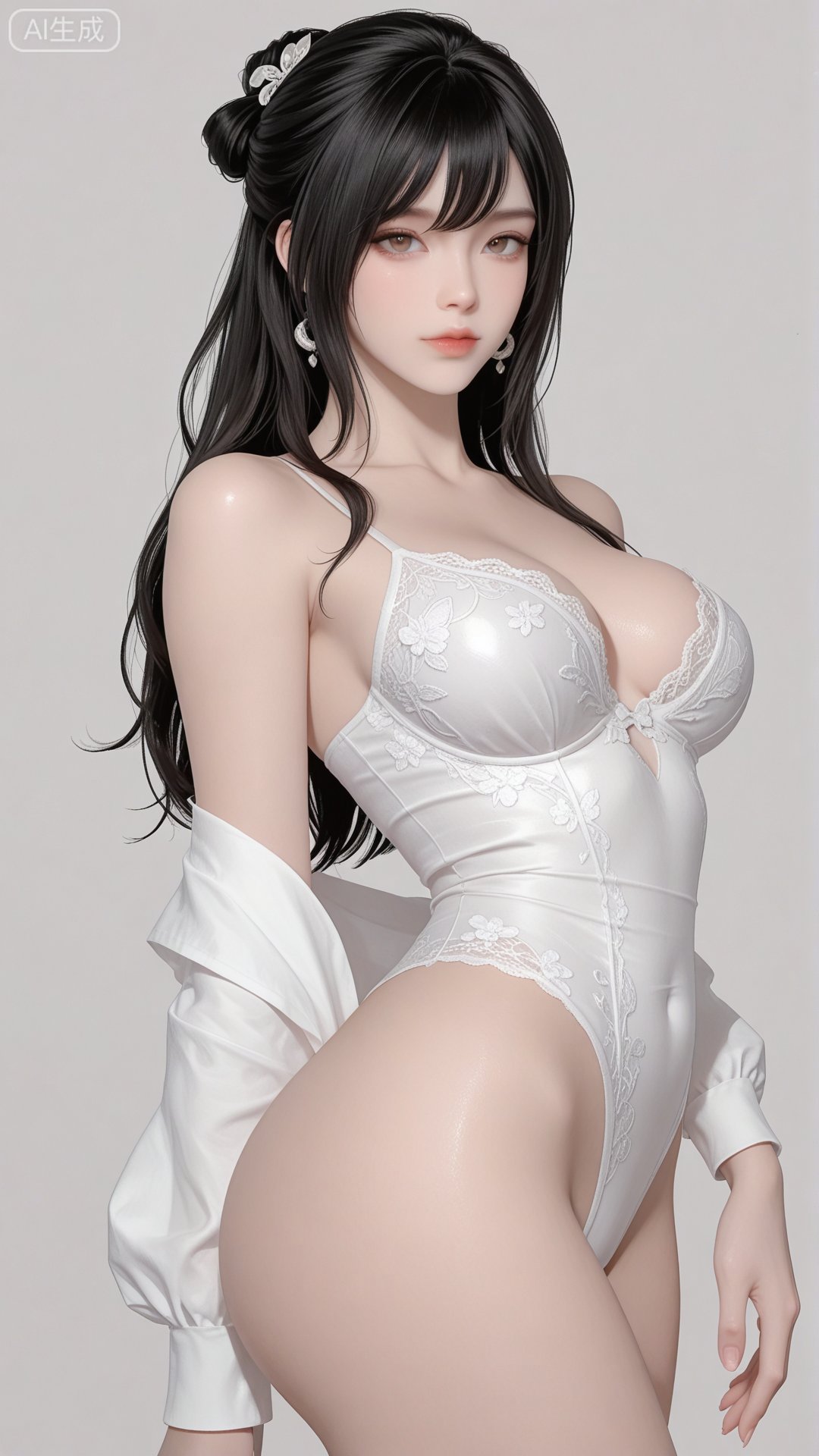 1girls,  white shirt,  solo by 月恋-❀ on Tensor.Art