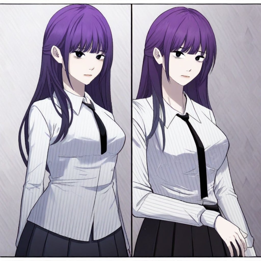 long hair,  bangs,  purple hair by Noah007 on Tensor.Art