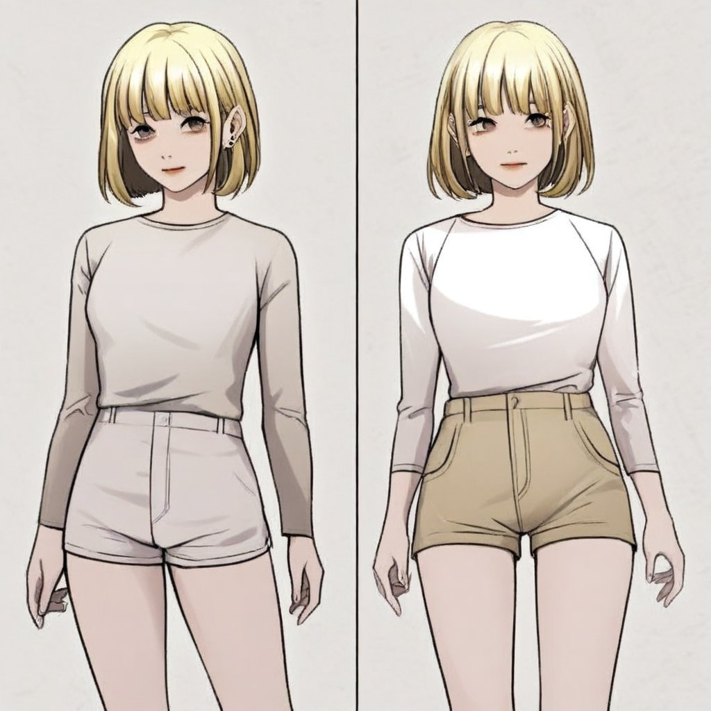 short hair,  bangs,  blonde hair by Noah007 on Tensor.Art
