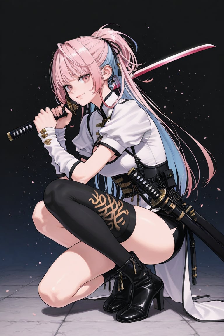 nei_takarai,  pink hair,  ponytail by daretoku-2 on Tensor.Art
