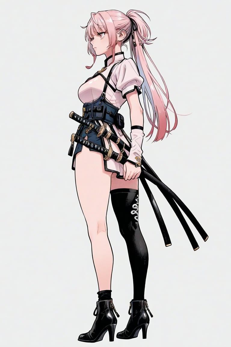 nei_takarai,  pink hair,  ponytail by daretoku-2 on Tensor.Art