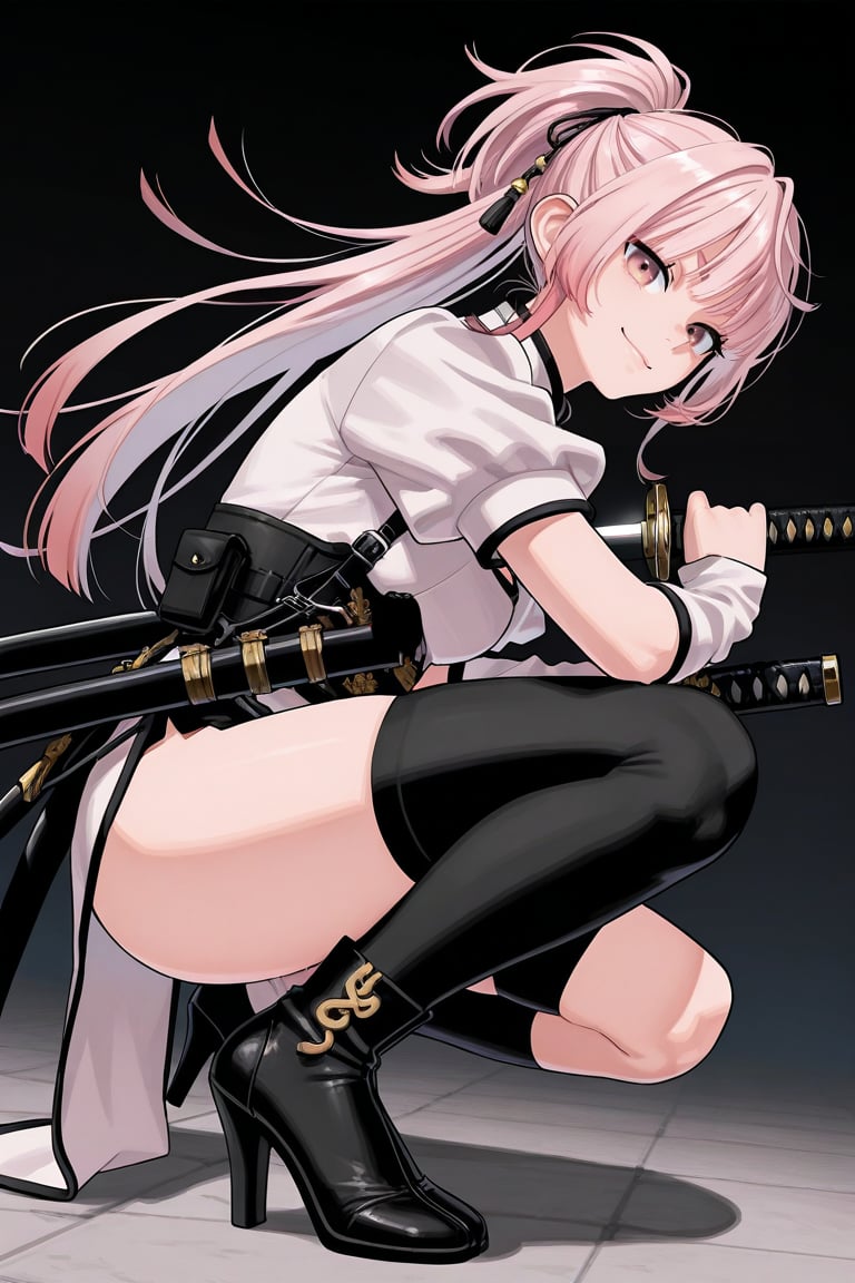 nei_takarai,  pink hair,  ponytail by daretoku-2 on Tensor.Art