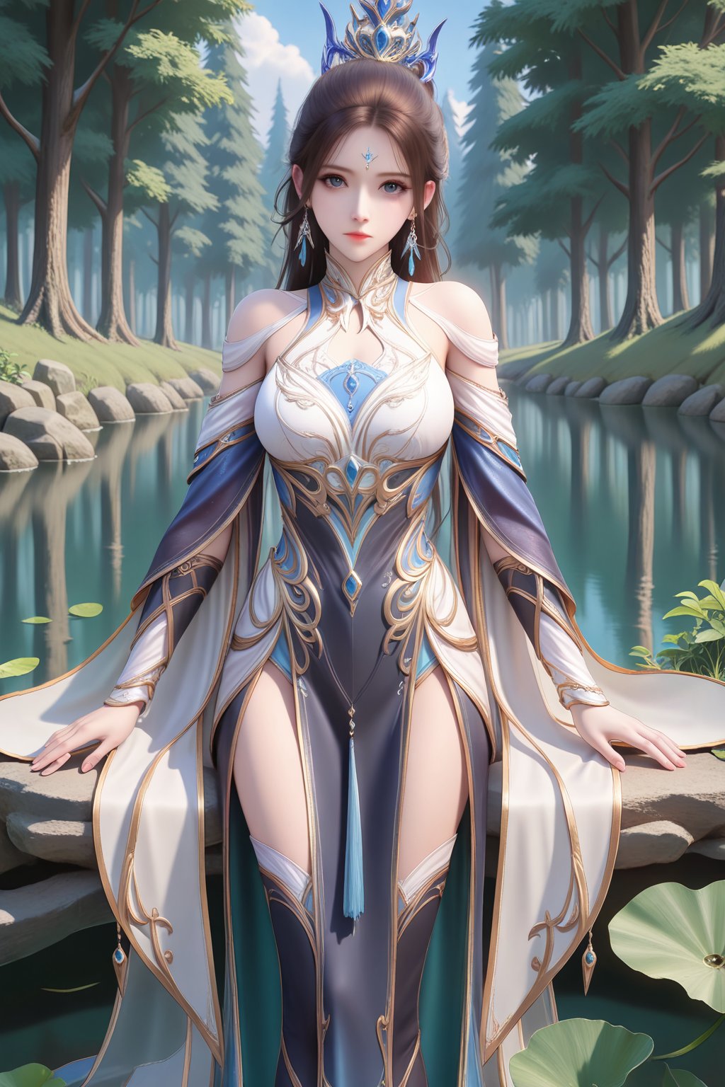 Pond,  Pond,  Forest by หลี่เจีย หยาง หยาฉิน on Tensor.Art