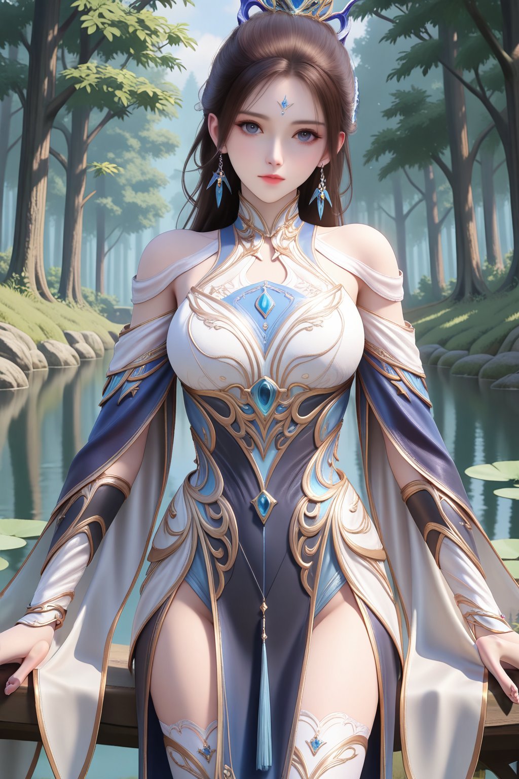 Pond,  Pond,  Forest by หลี่เจีย หยาง หยาฉิน on Tensor.Art